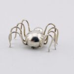 Large Sterling Silver Spider Brooch