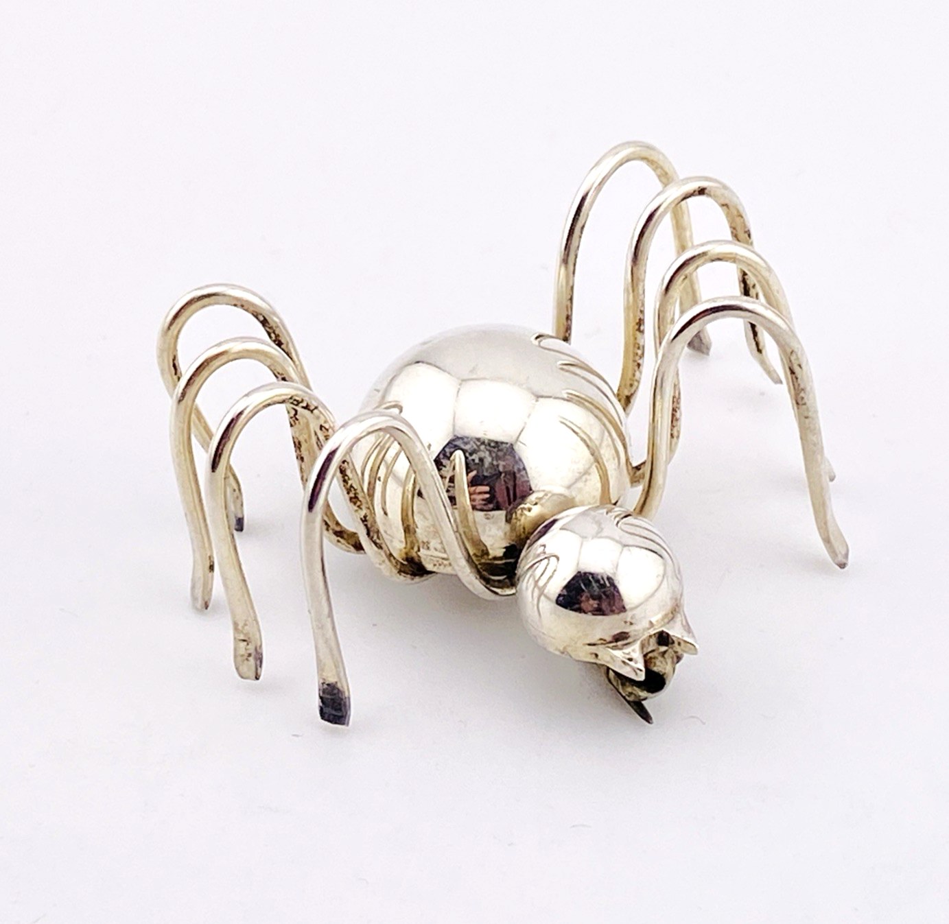 Large Sterling Silver Spider Brooch