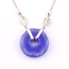 Lavender Jade Pendant Necklace in Sterling Silver