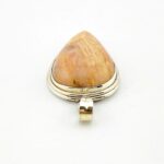 Natural Rhodochrosite Sterling Silver Pendant