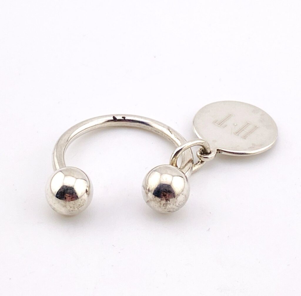 Tiffany & Co ball end key ring