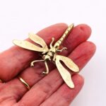 Victorian Gold Filled Dragonfly Brooch Clip