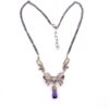 Sterling Silver Marcasite Bow Necklace