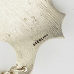 Vintage Sterling Silver Rye Liquor Decanter Hanging Label