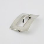 Antique Victorian Sterling Silver Buckle Brooch