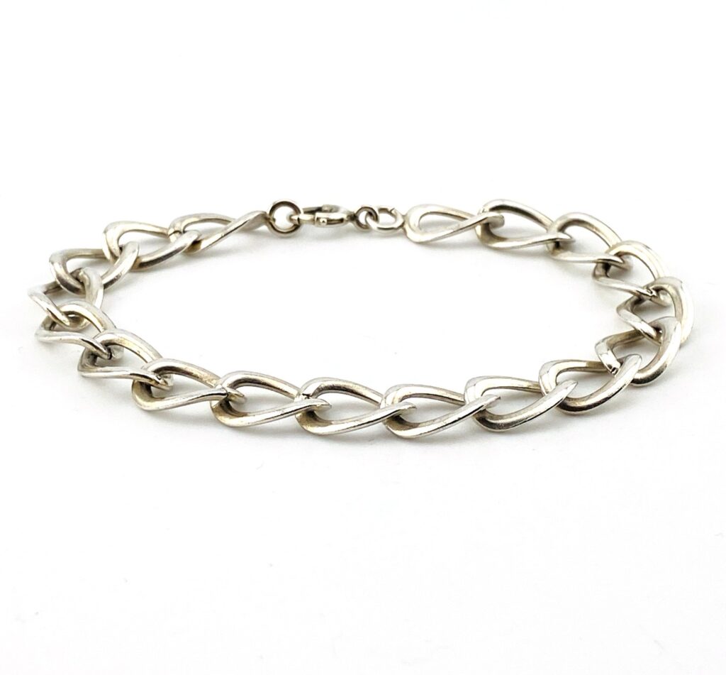 Chunky Sterling Silver 9mm Curb Chain Bracelet by Ballou