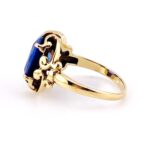 Estate 10k Gold Lab Created Sapphire Women’s Ring