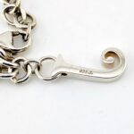 Krementz Initial J Charm Sterling Silver Chain BraceletVintage Krementz sterling silver oval link bracelet with script letter J charm and lobster clasp