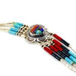 Carolyn Pollack Sterling Silver Multigem Heart Inlay Bracelet – 7.25"