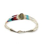 Carolyn Pollack Sterling Silver Multigem Heart Inlay Bracelet – 7.25"