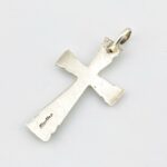 Southwestern Sterling Silver Puffy Cross Pendant