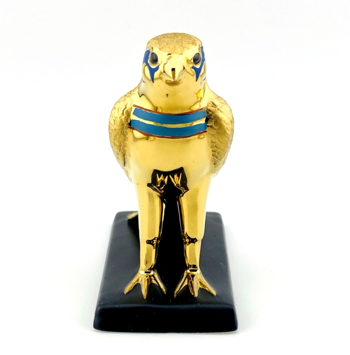 The Franklin Mint Transformation Falcon Egyptian Revival Porcelain Bird Figurine