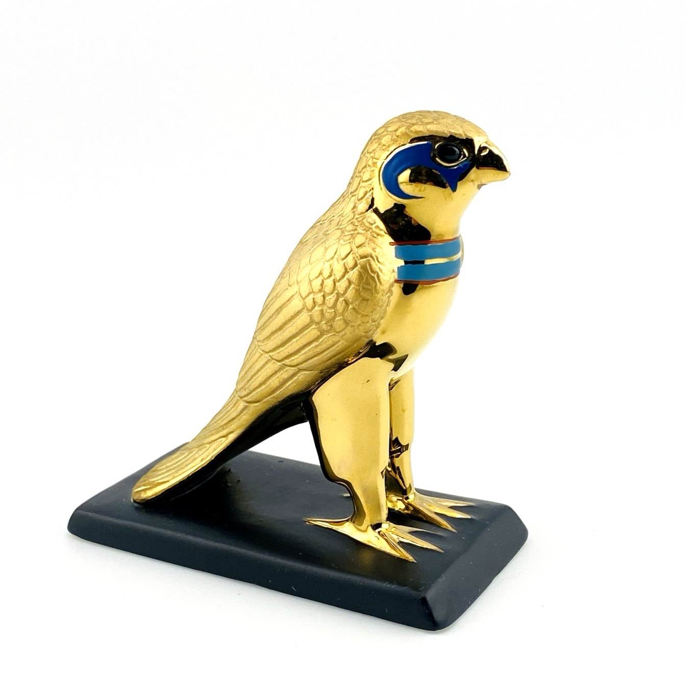 The Franklin Mint Transformation Falcon Egyptian Revival Porcelain Bird Figurine
