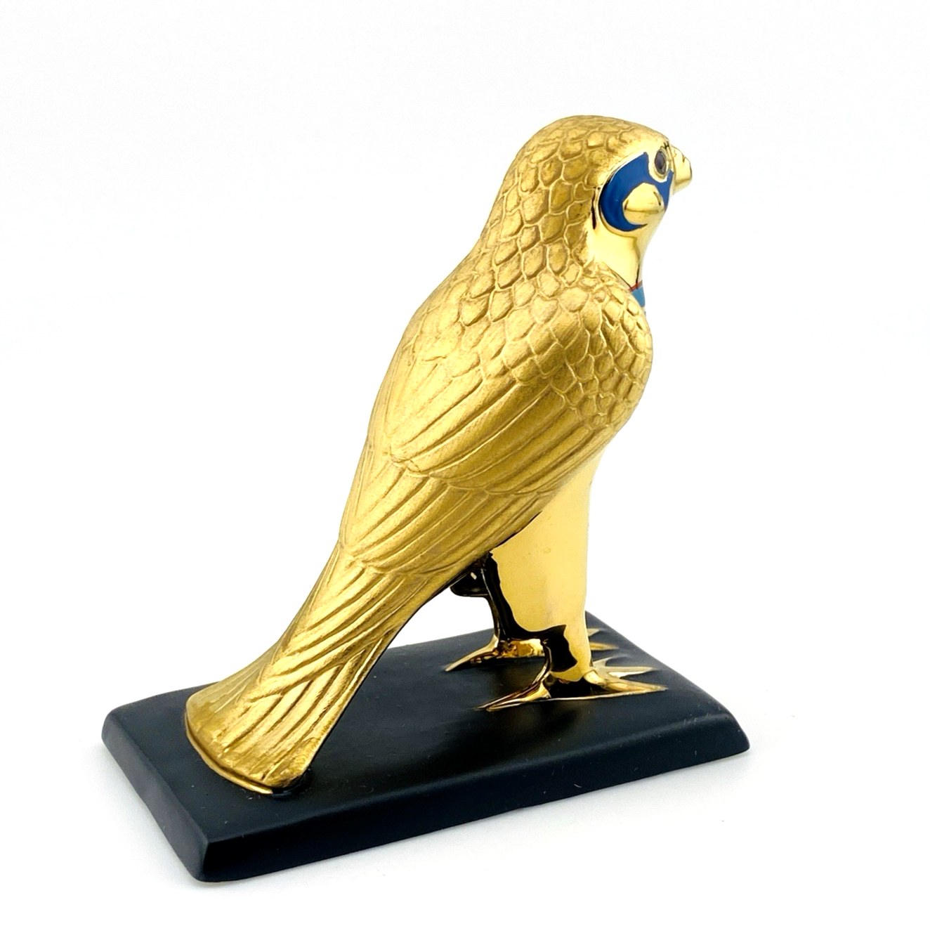 The Franklin Mint Transformation Falcon Egyptian Revival Porcelain Bird Figurine