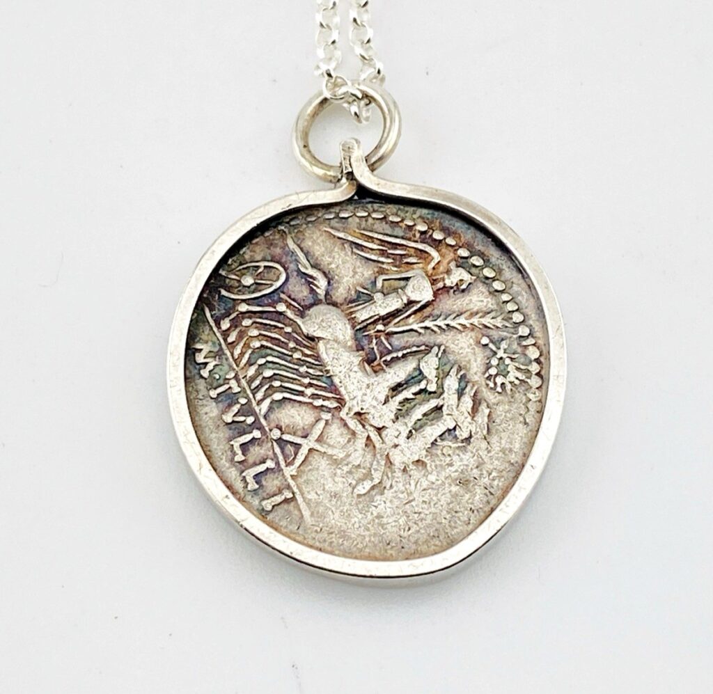Ancient Roman Coin Pendant Necklace