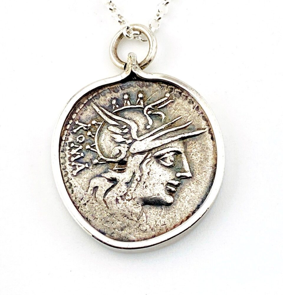 Ancient Roman Coin Pendant Necklace