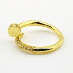 Crystal Pavé Nail Bypass Ring