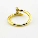 Crystal Pavé Nail Bypass Ring