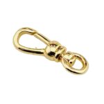 Heavy Gold Plated Swivel Dog Clasp Clip for Watch Chain Pendant Necklace – New