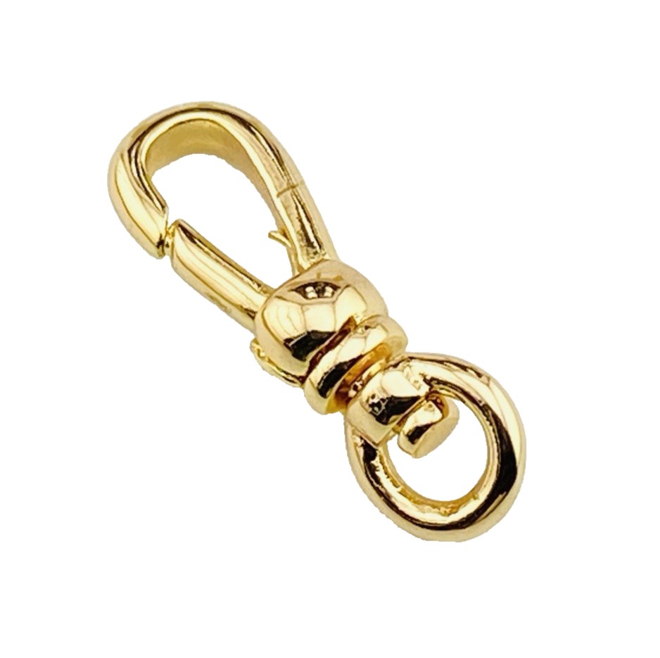 Gold Plated Swivel Dog Clasp Clip