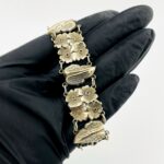 Silver Panels Bracelet Retro Vintage