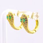 Snake Head Hoop Earrings