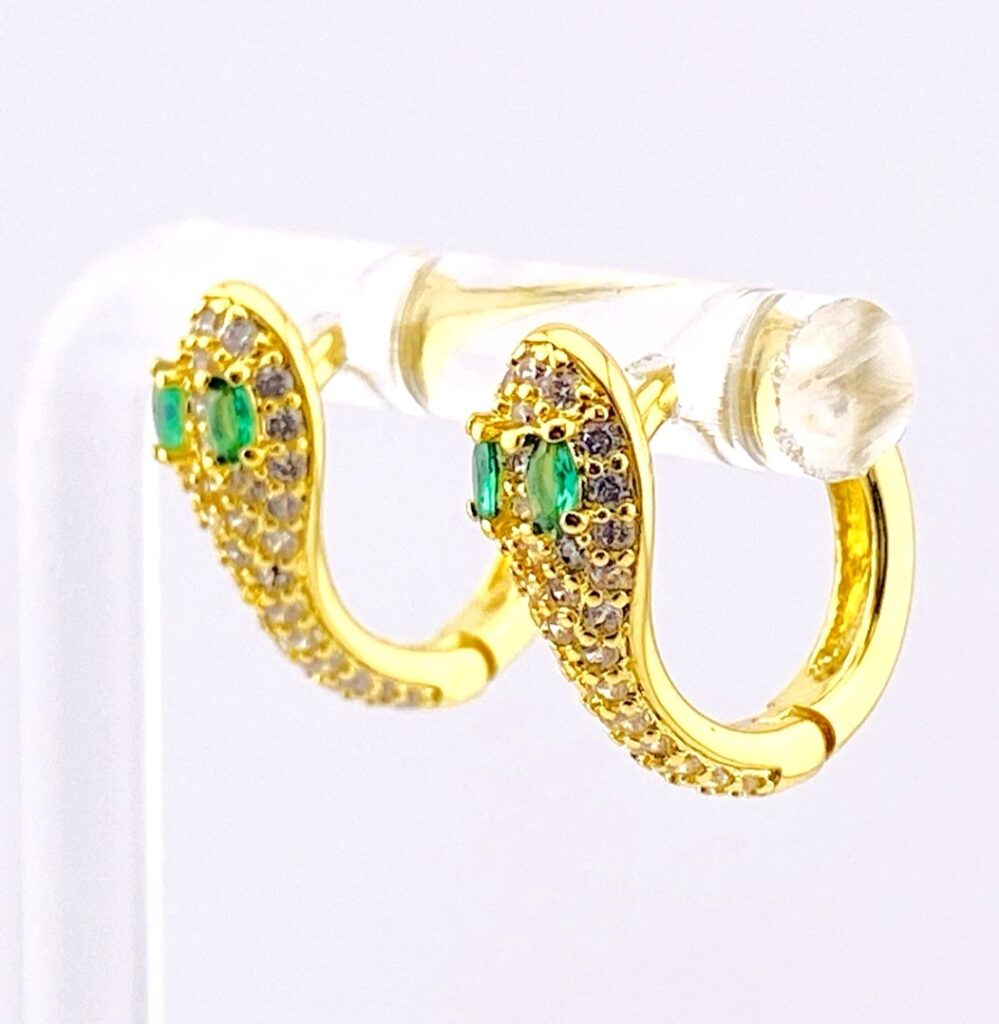 Snake Head Hoop Earrings