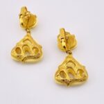 Trifari Carved Fish Earrings