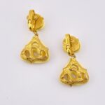 Trifari Carved Fish Earrings