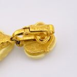 Trifari Carved Fish Earrings