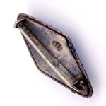 Antique Edwardian Sterling Silver Morpho Butterfly Wing Brooch