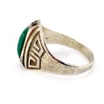 Fred Harvey Era Green Turquoise Signet Ring