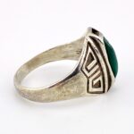 Fred Harvey Era Green Turquoise Signet Ring