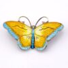 Hroar Prydz Guilloche Enamel Butterfly Pin Brooch