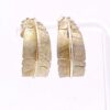 M. Kirk Sterling Silver Feather Hoop Earrings