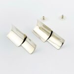 Modernist Sterling Silver Statement Earrings