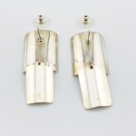 Modernist Sterling Silver Statement Earrings