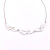 Modernist Sterling Silver Swallow Necklace