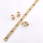 Ross-Simons Gold Vermeil Bracelet, Earrings & Bombe Ring Set – Edwardian Inspired