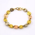 Anne Dick Brutalist Mixed Metal Oval Link Bracelet