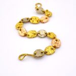 Anne Dick Brutalist Mixed Metal Oval Link Bracelet