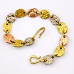 Anne Dick Brutalist Mixed Metal Oval Link Bracelet