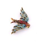 Vintage Pauline Rader Swallow Brooch