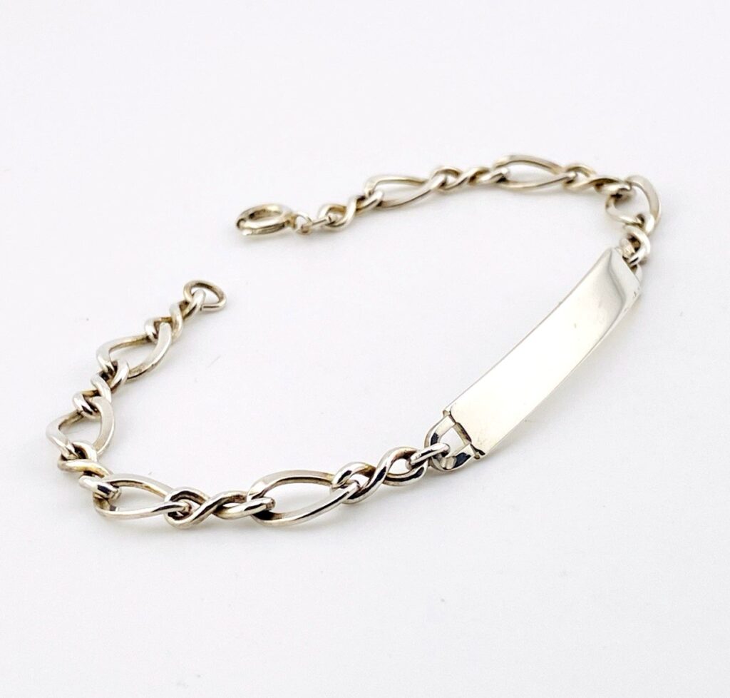Vintage Sterling Silver ID Bracelet