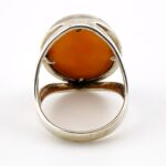 Vintage Sterling Silver Our Lady Shell Cameo Ring – Size 8 Devotional