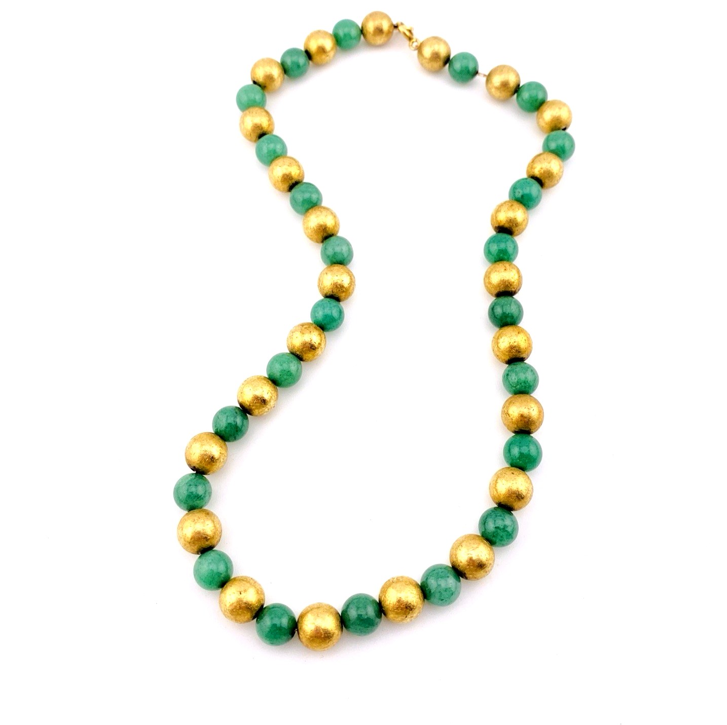Binder Bros Nephrite Jade Gold-Filled Necklace