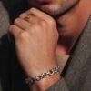 james avery sterling silver infinity link bracelet hidden clasp 7.25 inch