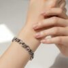 james avery sterling silver infinity link bracelet hidden clasp 7.25 inch