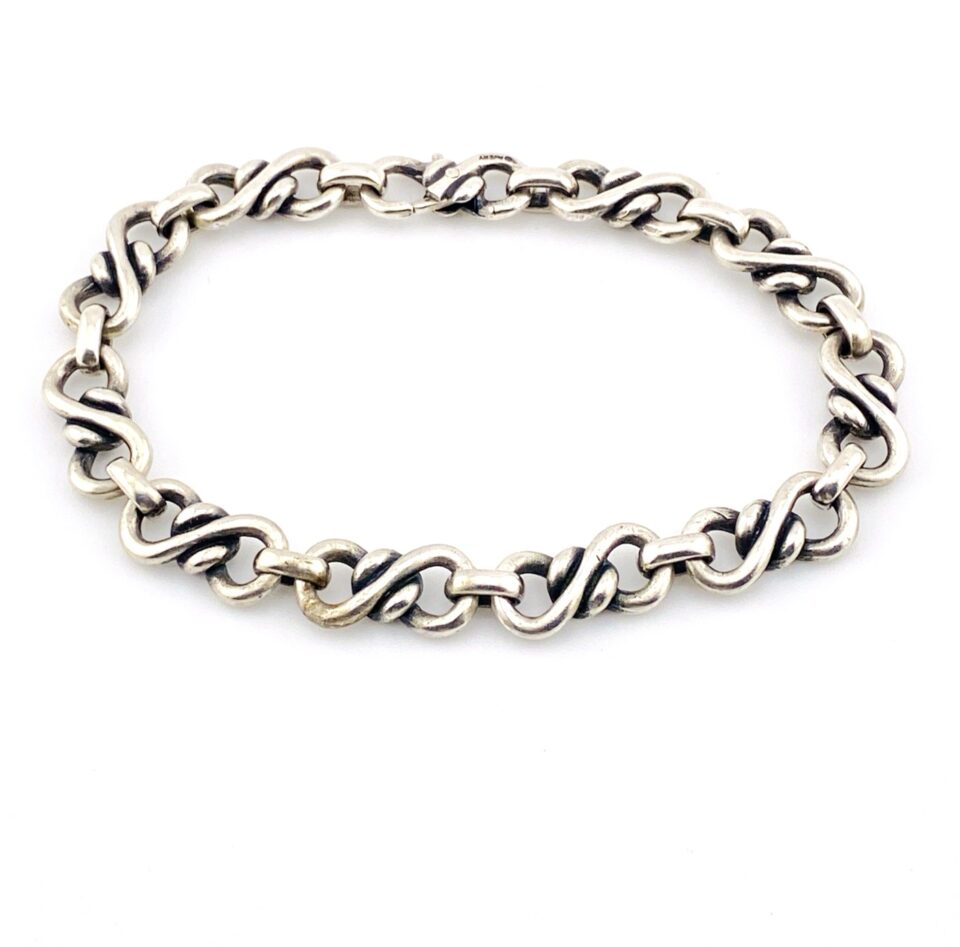 James Avery Sterling Silver Infinity Link Bracelet 7.25 Inch