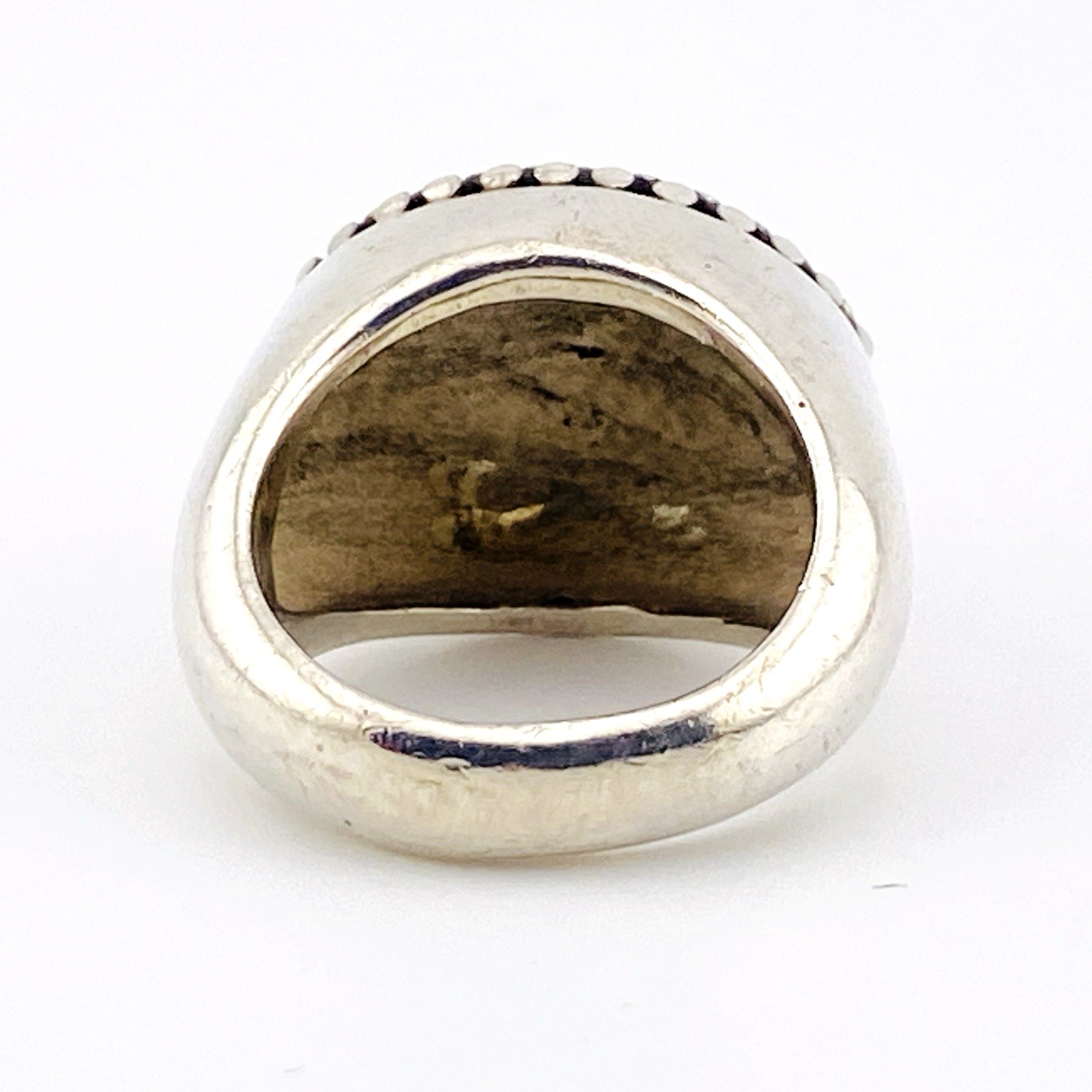 Massive Reticulated Sterling Silver Ring – Sculptural Vintage Size 6.75